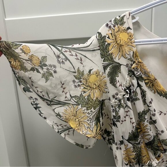 NWOT MAX STUDIO Floral Layered Dress Elastic Waist Womens Size Large - Picture 5 of 11